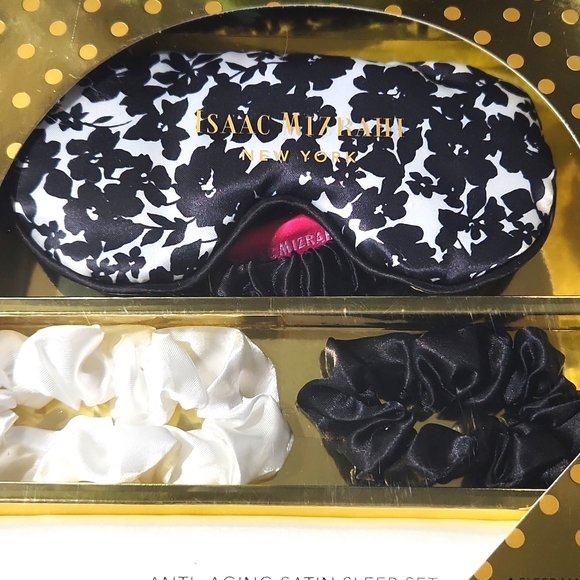 NEW! Isaac Mizrahi Anti-Aging Satin Sleep Set - Picture 7 of 8